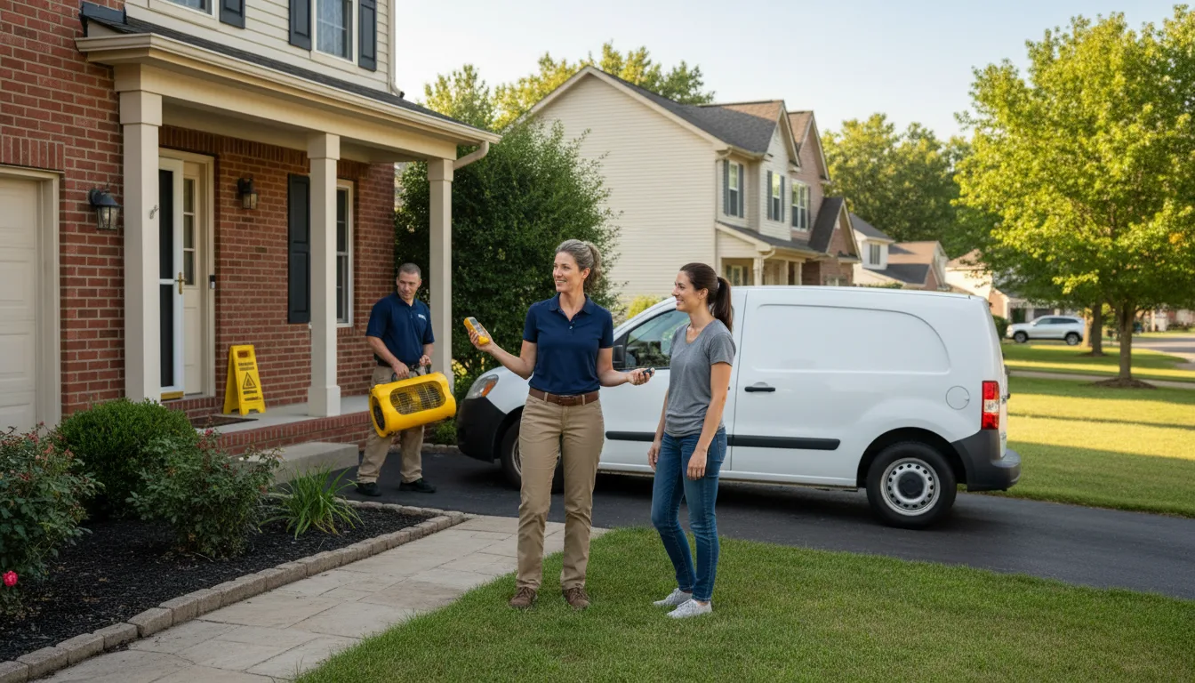 Residential water damage restoration in Twining, MI
